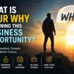 Entrepreneur discovering their purpose for joining a business opportunity and achieving financial freedom